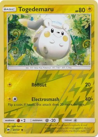 47/147 Togedemaru BUS Common Reverse Holo