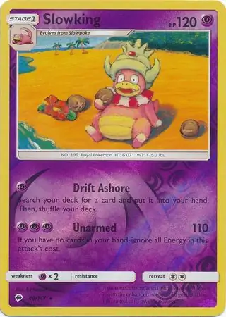 48/147 Slowking BUS Rare Reverse Holo