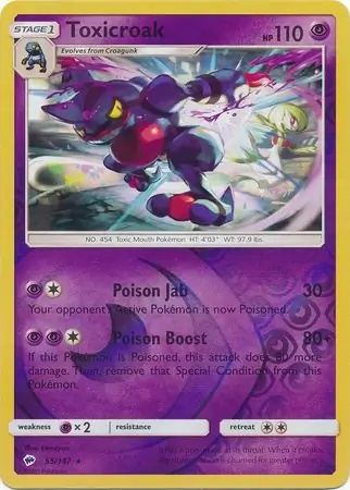 55/147 Toxicroak BUS Rare Reverse Holo