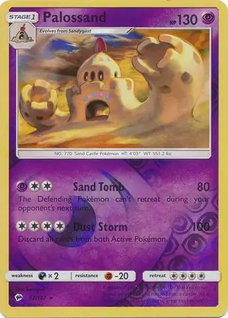 62/147 Palossand BUS Rare Holo Reverse Holo