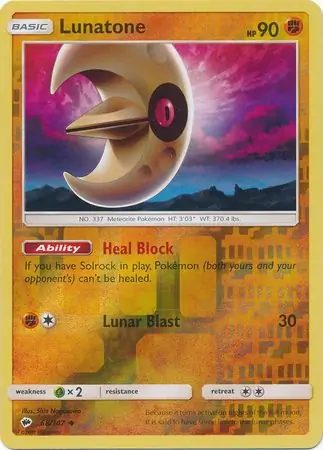 68/147 Lunatone BUS Uncommon Reverse Holo