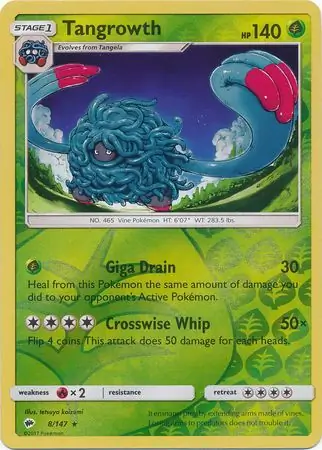 8/147 Tangrowth BUS Rare Reverse Holo