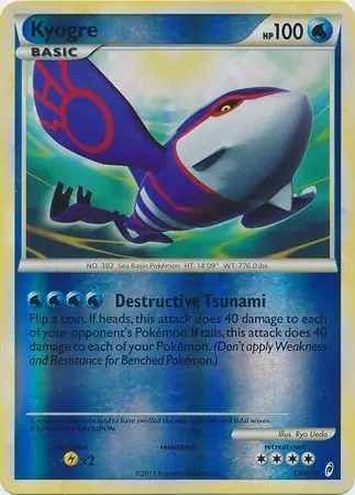 12/95 Kyogre CL Rare Holo Reverse Holo