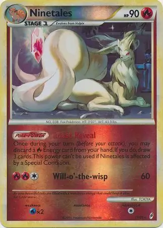 17/95 Ninetales CL Rare Holo Reverse Holo