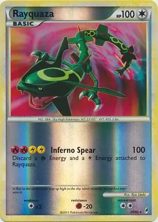 20/95 Rayquaza CL Rare Holo Reverse Holo