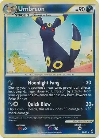 22/95 Umbreon CL Rare Holo Reverse Holo