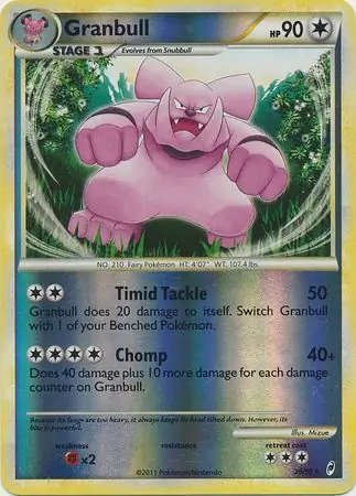 26/95 Granbull CL Rare Reverse Holo