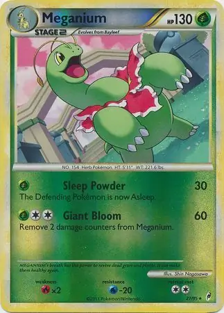 27/95 Meganium CL Rare Reverse Holo