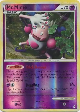 29/95 Mr. Mime CL Rare Reverse Holo