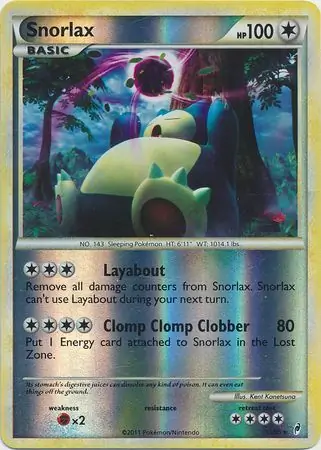 33/95 Snorlax CL Rare Reverse Holo