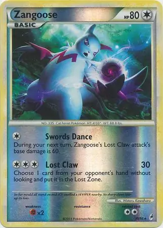 39/95 Zangoose CL Rare Reverse Holo