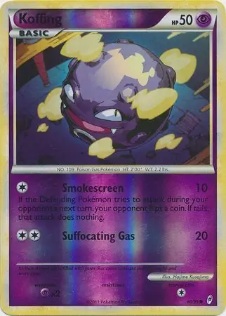 60/95 Koffing CL Common Reverse Holo
