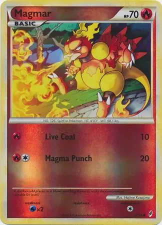 62/95 Magmar CL Common Reverse Holo