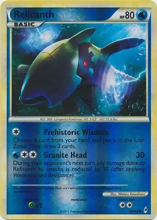 69/95 Relicanth CL Common Reverse Holo