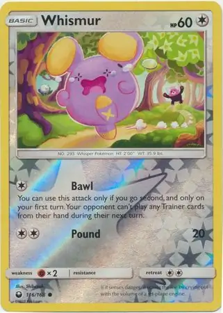 116/168 Whismur CES Common Reverse Holo