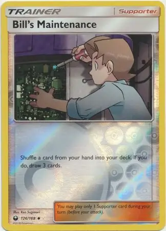 126/168 Bill's Maintenance CES Uncommon Reverse Holo