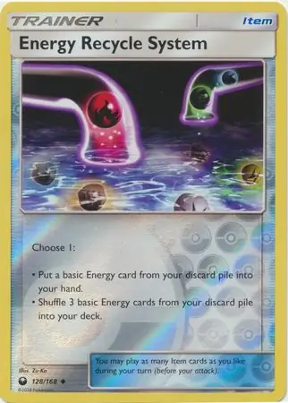 128/168 Energy Recycle System CES Uncommon Reverse Holo
