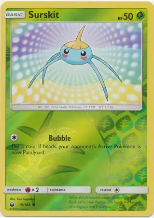 15/168 Surskit CES Common Reverse Holo