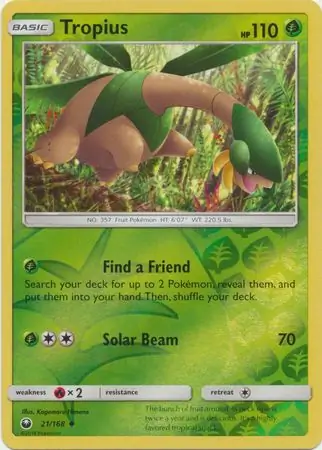 21/168 Tropius CES Uncommon Reverse Holo