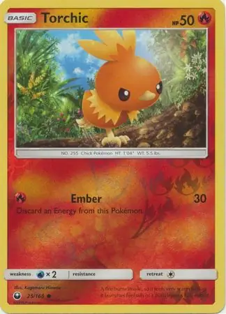 25/168 Torchic CES Common Reverse Holo