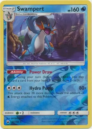 35/168 Swampert CES Rare Reverse Holo