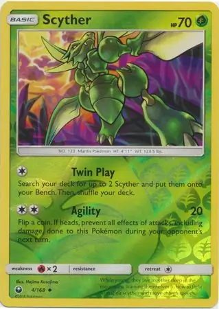 4/168 Scyther CES Uncommon Reverse Holo