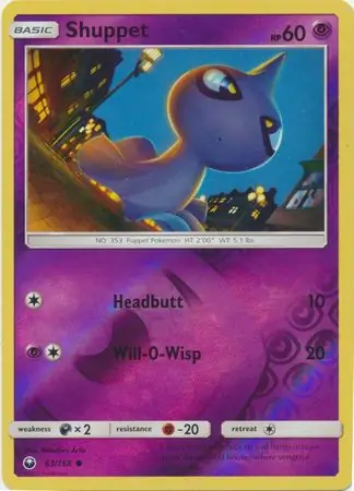 63/168 Shuppet CES Common Reverse Holo