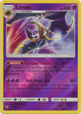 70/168 Lunala CES Rare Holo Reverse Holo