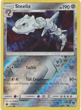 89/168 Steelix CES Rare Holo Reverse Holo