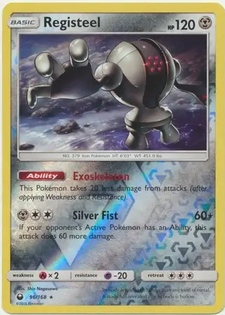 96/168 Registeel CES Rare Reverse Holo