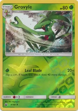 9/168 Grovyle CES Uncommon Reverse Holo