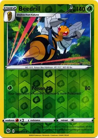 Beedrill Champion's Path 004/073 Uncommon Reverse Holo