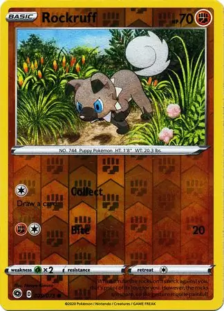 Rockruff Champion's Path 029/073 Common Reverse Holo