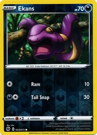 Ekans Champion's Path 033/073 Common Reverse Holo