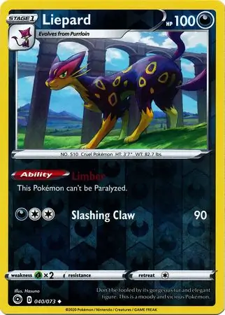 Liepard Champion's Path 040/073 Uncommon Reverse Holo