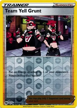 Team Yell Grunt Champion's Path 067/073 Uncommon Reverse Holo