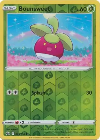 013/198 Bounsweet CRE Common Reverse Holo