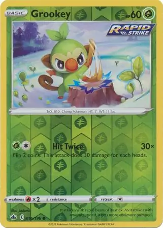 016/198 Grookey CRE Common Reverse Holo