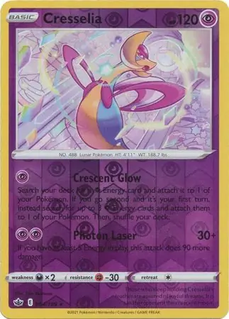 064/198 Cresselia CRE Rare Holo Reverse Holo