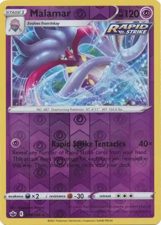 070/198 Malamar CRE Rare Reverse Holo