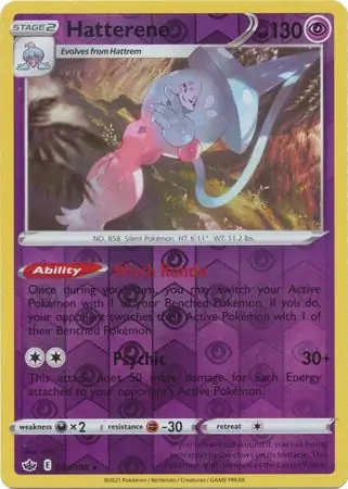 073/198 Hatterene CRE Rare Holo Reverse Holo