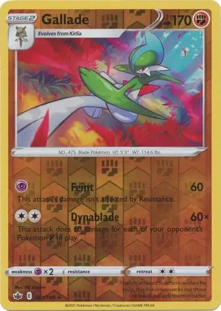 081/198 Gallade CRE Rare Reverse Holo
