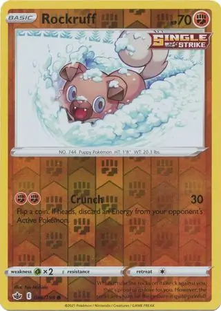 086/198 Rockruff CRE Common Reverse Holo