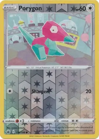 116/198 Porygon CRE Common Reverse Holo