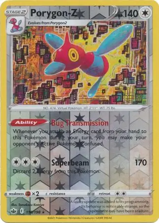 118/198 Porygon-Z CRE Rare Holo Reverse Holo