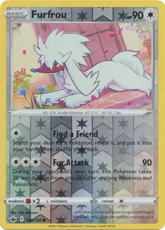 126/198 Furfrou CRE Common Reverse Holo