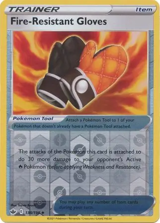 138/198 Fire-Resistant Gloves CRE Uncommon Reverse Holo