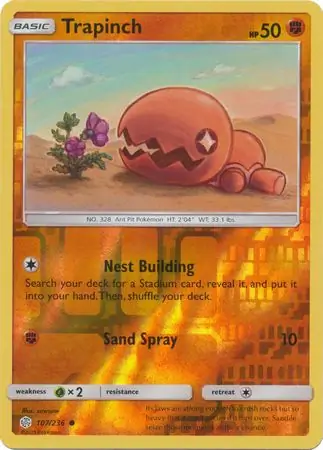 107/236 Trapinch CEC Common Reverse Holo