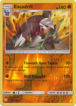 115/236 Excadrill CEC Rare Holo Reverse Holo