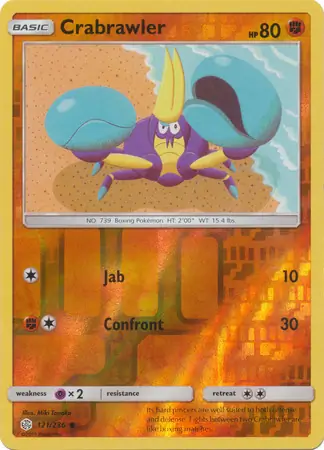 121/236 Crabrawler CEC Common Reverse Holo